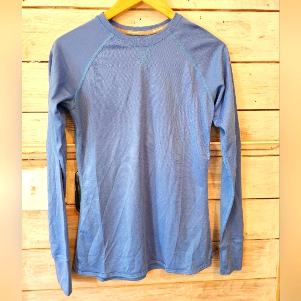GUC Nike Running Dri-Fit Wool-blend Long Sleeve Shirt - Medium - Blue